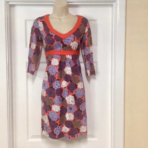 Boden Dresses & Skirts - Boden dress WH309 floral 3/4 sleeve size 6 petite